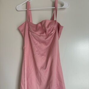 SATIN PINK DRESS